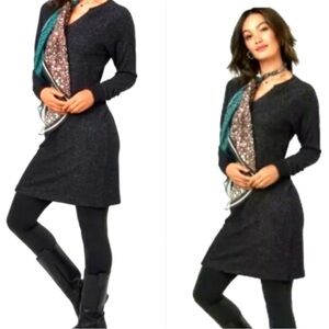 CAbi PJ Dress Charcoal Black Style 3829 Womens Size XS Loungewear